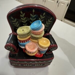 Mary Engelbreit Chair and Bowls Salt and Pepper Set